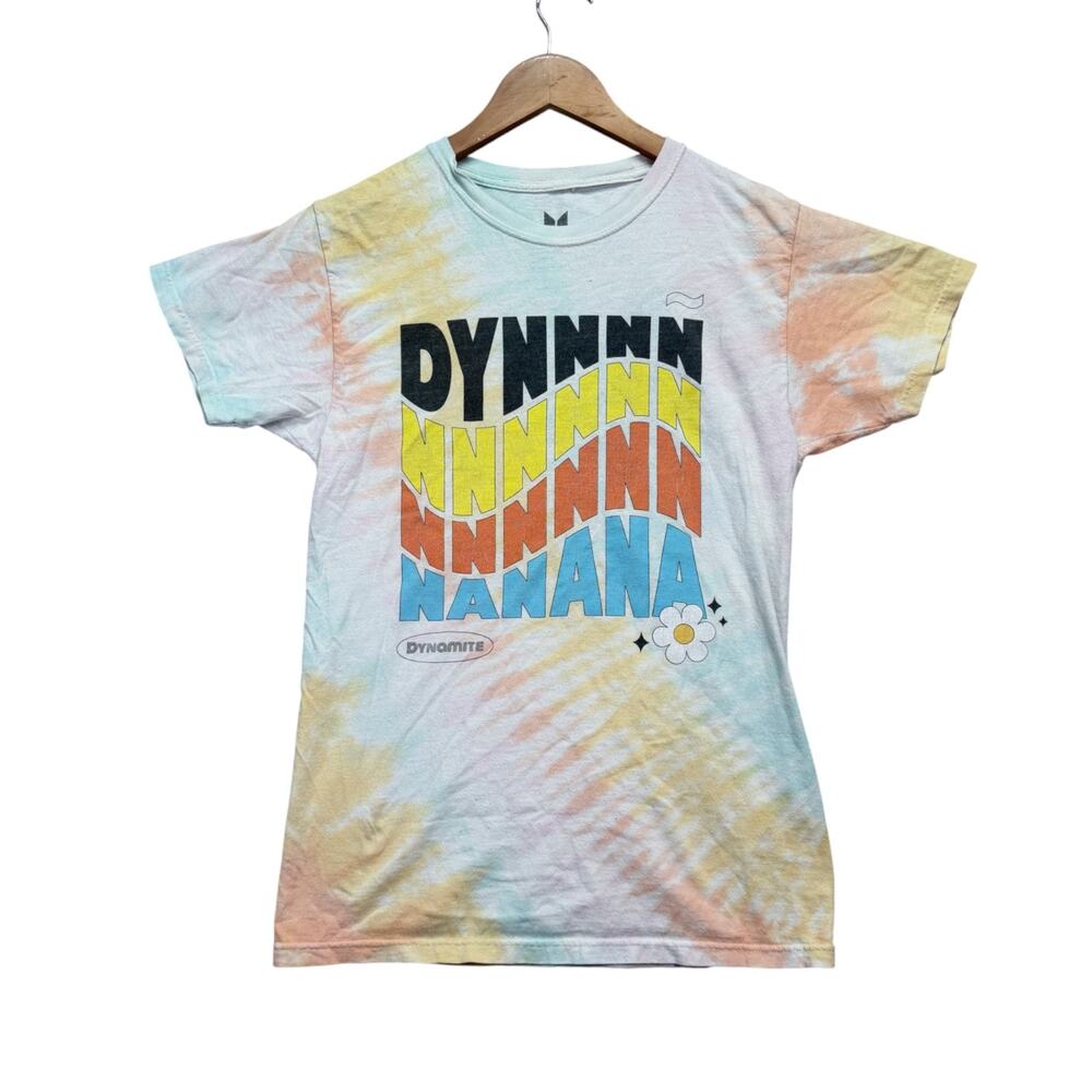 BTS World Tour Dynamite Tie Dye RM Suga V JK Jimin J-Hope T Shirt Unisex sz S